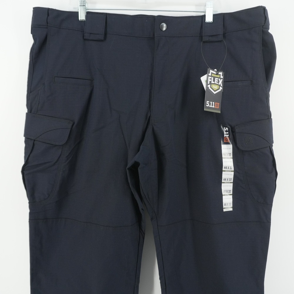 5.11 Stryke Pant Mens 44x32 Dark Navy Flex-Tac Tactical Cargo Ripstop 74369